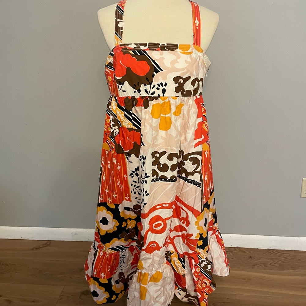 J. Crew Floral Midi Dress Size 10